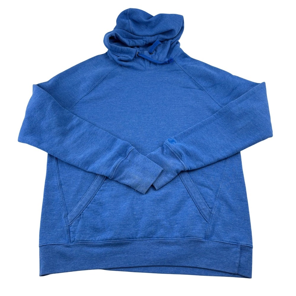 Champion Authentic Blue Heathered Pullover Hoodie Sweatshirt Men's Size L